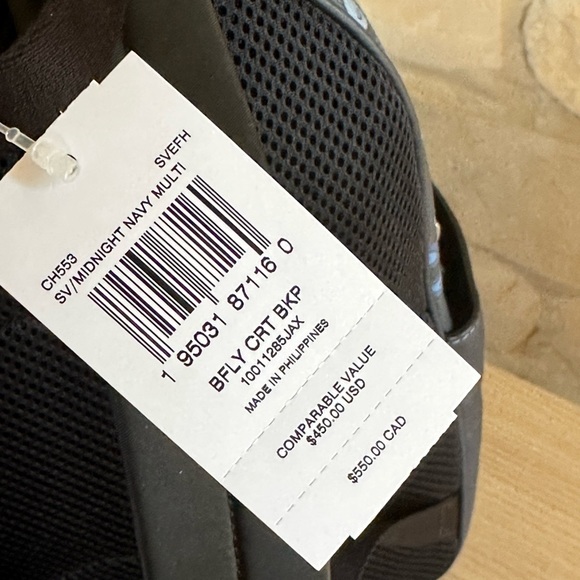 Coach butterfly court medium backpack blue+wallet set NWT authentic - Picture 7 of 16